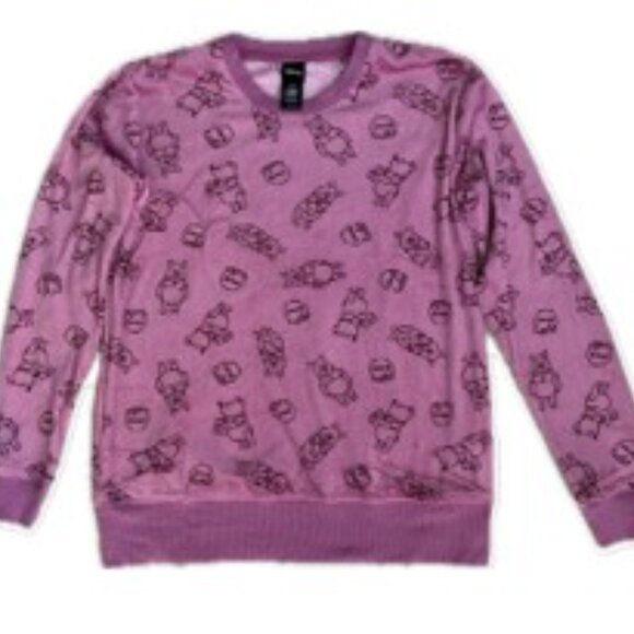 Disney Winnie The Pooh Women's Small Pajama Set Pink Velour. Very good condition - Picture 2 of 7